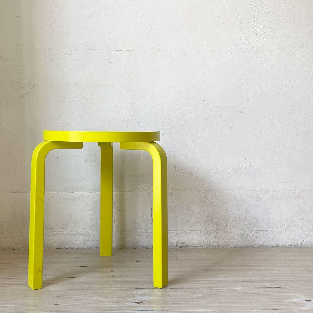 アルテック artek スツール60 3本脚 80周年記念モデル イエロー DOVER STREET MARKET GINZA BY KLEIN DYTHAM アルヴァ・アアルト Alvar Aalto 希少 ★
