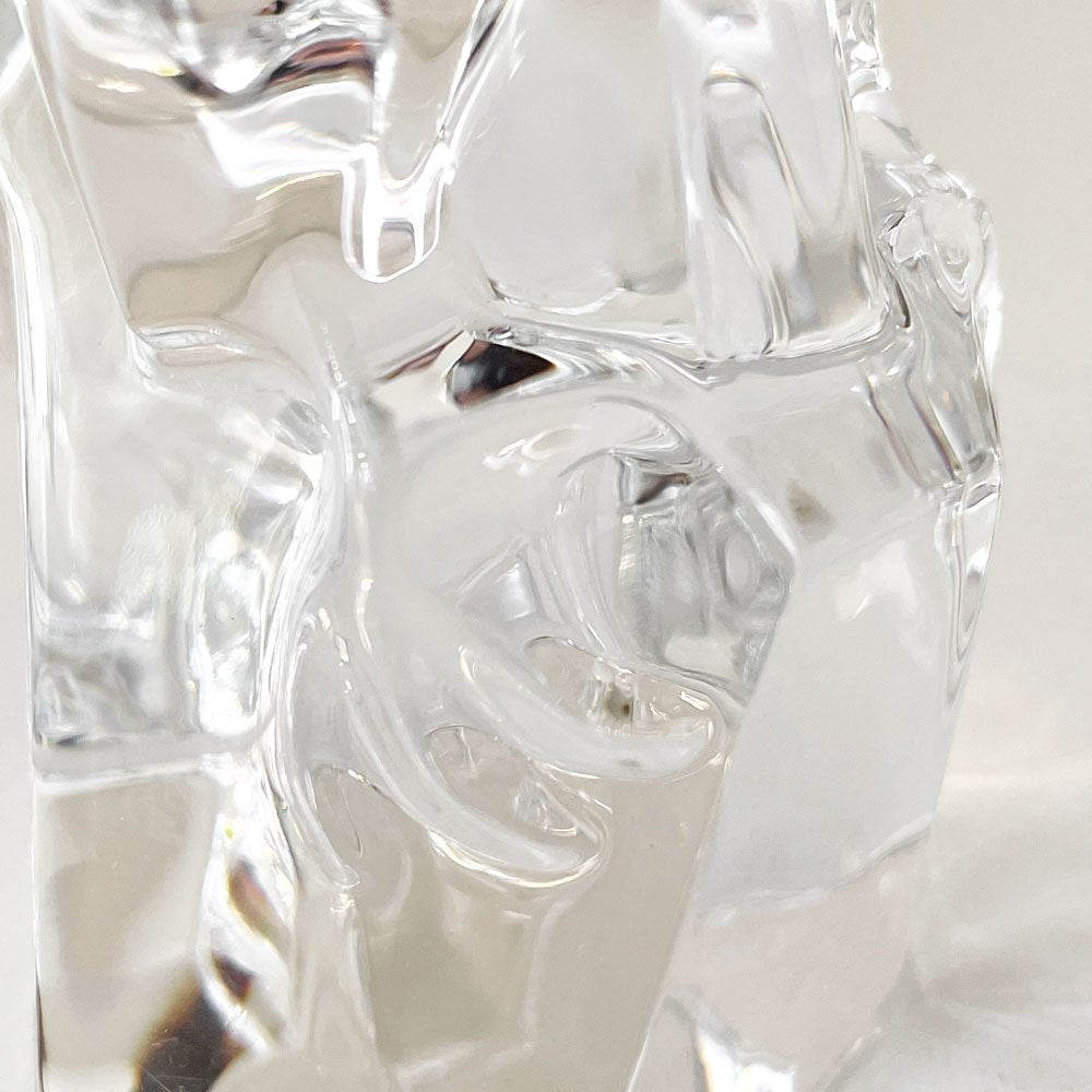 バカラ Baccarat アメリカンイーグル 鷹 ガラスオブジェ 置物 W25.5cm クリスタルガラス フランス 参考定価￥194,400- ◎
