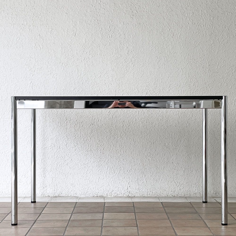 USMハラー USM Haller モジュラーファニチャー USMハラーテーブル デスク W125 x D75cm  パールグレーラミネート (ホワイト) ◇