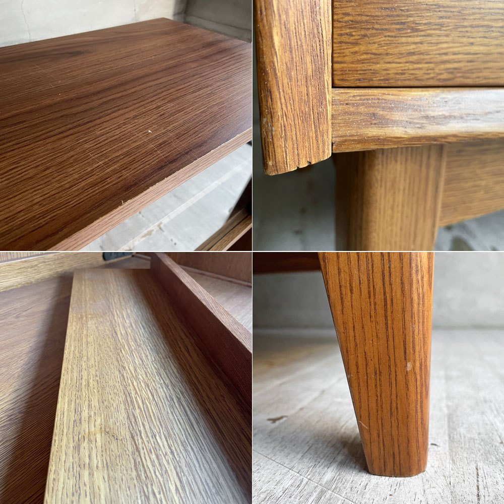 ウニコ unico シグネ SIGNE キッチンボード  カップボード 食器棚 オーク材 W80cm 旧モデル 脚付 ナチュラルスタイル 定価￥127,740- ♪