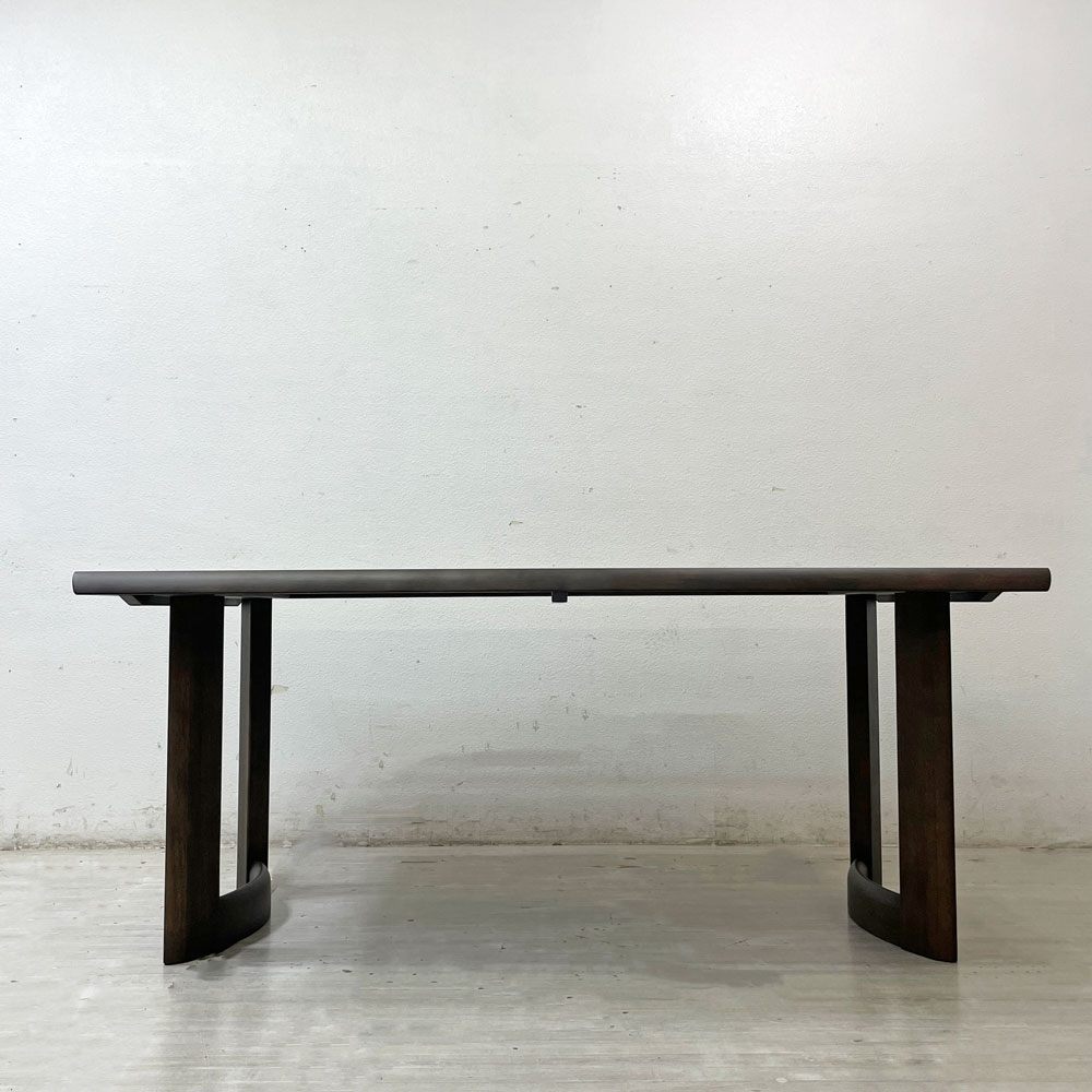 カリモク karimoku ディレトーレ Direttore ダイニングテーブル 無垢集成材 W164cm モダンデザイン 展示品 美品 ●