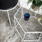 カッシーナイクスシー Cassina ixc. ヘキサゴン トリス HEXAGON TRIS 691 サイドテーブル ハイ デサルト ホワイト×クリアガラス DESALTO ホワイト×クリアガラス 吉岡徳仁 受注輸入品 定価￥308,000- ■