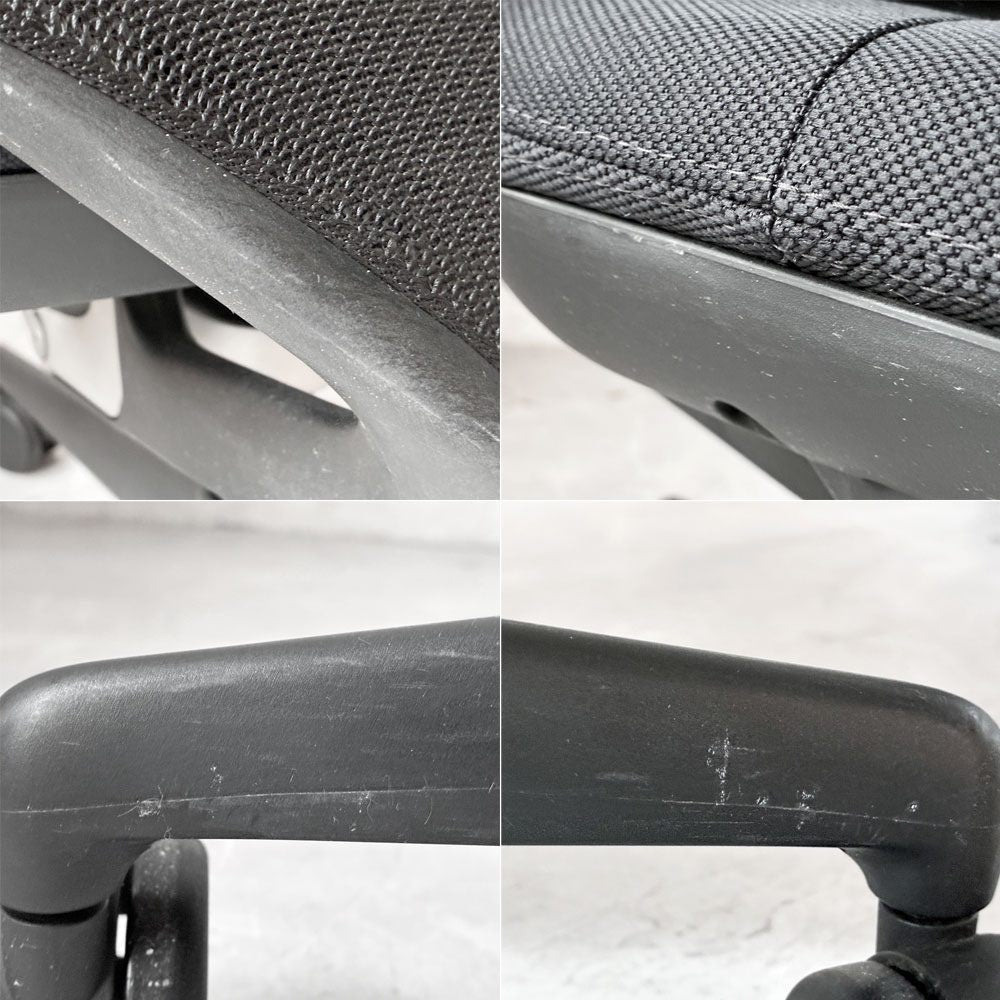 ヴィトラ vitra メダパル Meda Pal オフィスチェア デスクチェア ブラック キャスター 昇降機能 リクライニングロック アルベルト・メダ 廃盤 ★