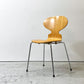フリッツハンセン Fritz Hansen 3101 アリンコチェア アントチェア 4本脚 ナチュラルビーチ ラッカー仕上げ フェルトグライズ アルネ・ヤコブセン A ●