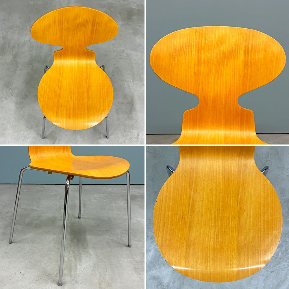 フリッツハンセン Fritz Hansen 3101 アリンコチェア アントチェア 4本脚 ナチュラルビーチ ラッカー仕上げ アルネ・ヤコブセン G ◎