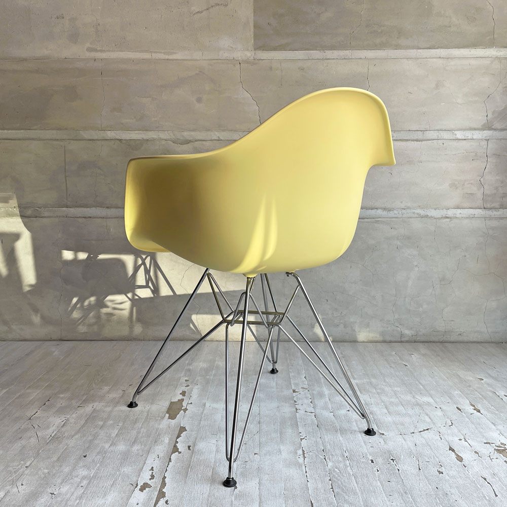 ハーマンミラー Herman Miller アームシェルチェア ポリプロピレン エッフェルベース ペールイエロー PALE YELLOW イームズ C&R ミッドセンチュリー 廃番カラー♪