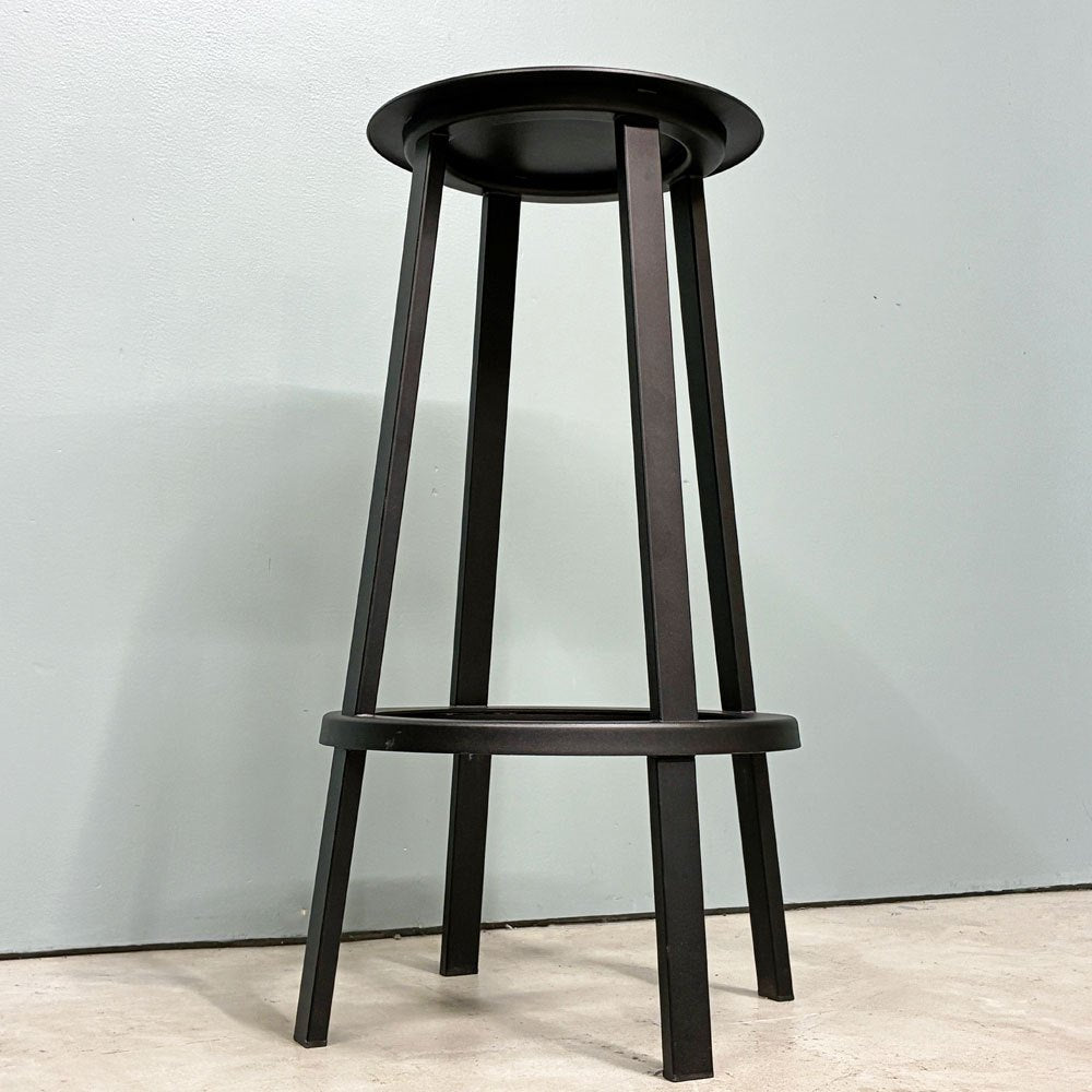ヘイ HAY リボルバー バースツール ハイ REVOLVER BAR STOOL HIGH H76cm ブラック 回転式座面 レオン・ランズメイヤー デンマーク 定価￥56,100- ◎