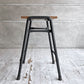 UKビンテージ プライウッド×スチールパイプ スツール Stool インダストリアル 英国家具 ♪