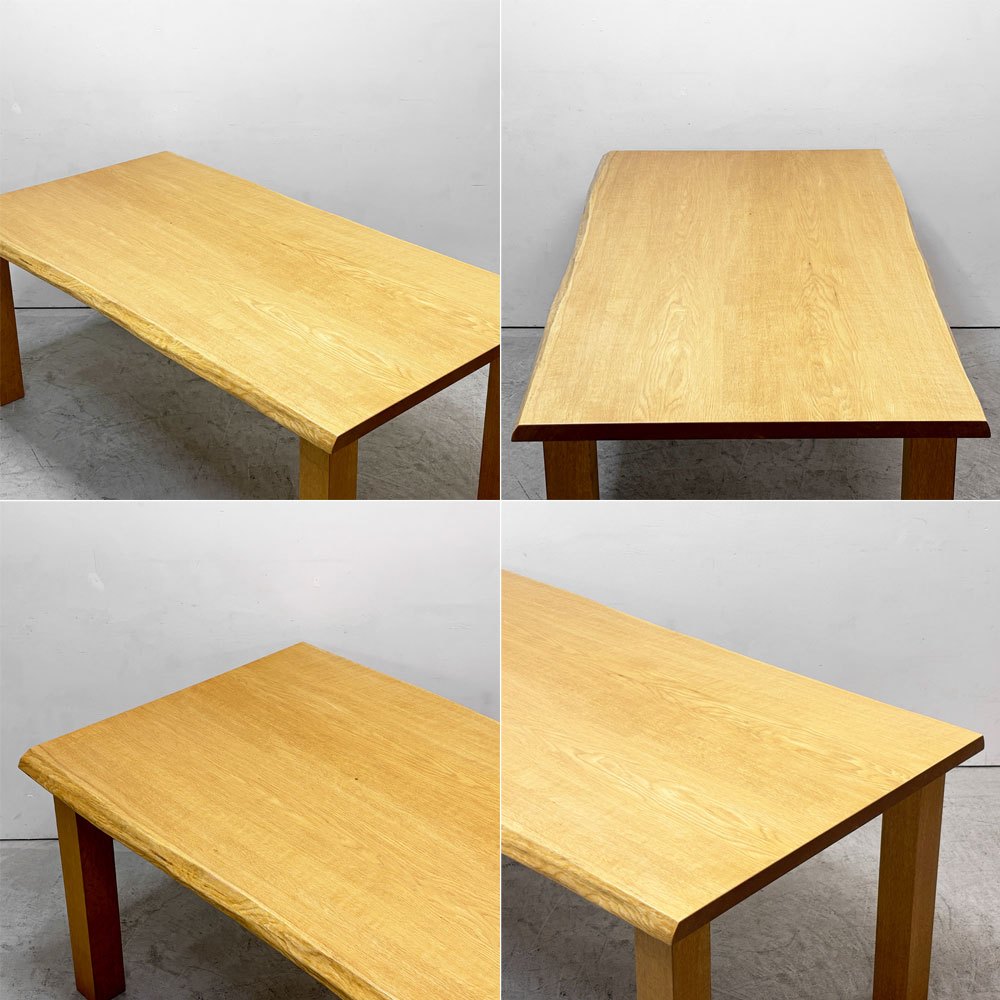 家具蔵 KAGURA ヴィンテージシリーズ VINTAGE ダイニングテーブル ナラ無垢材 耳付き W170cm クラフト家具 国産家具 ナチュラル ●