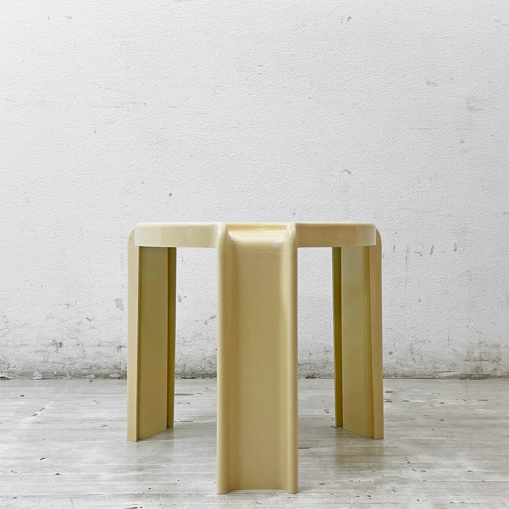 カルテル KARTELL ネストテーブル サイドテーブル スタッキング 3点セット ホワイト ビンテージ ジオット・ストッピーノ Giotto Stoppino 希少 ●