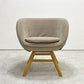モモナチュラル Momo Natural モールドラウンドチェア MOLD ROUND M-ROUND CHAIR SO ダイニングチェア アルダー材 カバーリング 回転式 定価￥45,000- B ●