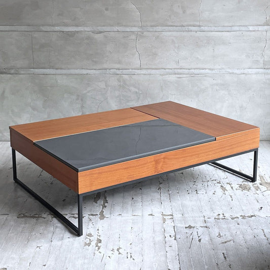 ボーコンセプト BoConcept シヴァ Chiva コーヒーテーブル ガラス×ウォールナット 天板リフトアップ 収納スペース付 オッカ OCCA 北欧モダン デンマーク ♪