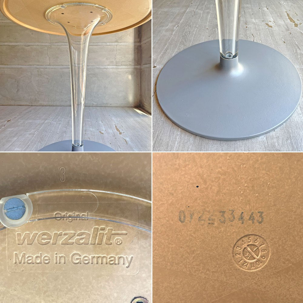 カルテル Kartell トップトップ TOPTOP ラウンドテーブル カフェテーブル 丸脚 フィリップ・スタルク ホワイト天板  ♪