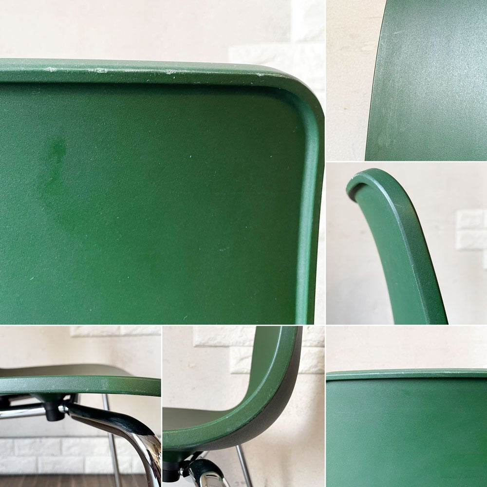 ヴィトラ vitra ハルチューブ HAL Tube サイドチェア ダイニングチェア グリーン スタッキング ジャスパー・モリソン 定価￥39,600- A ◎