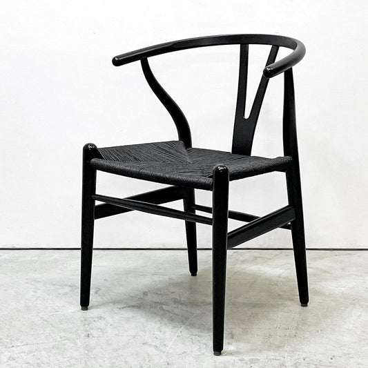 カールハンセン＆サン Carl Hansen & Son CH24 Yチェア ブラックラッカー×ブラックペーパーコード ビーチ材 ハンス・J・ウェグナー デンマーク 北欧家具 日本仕様サイズ B ●