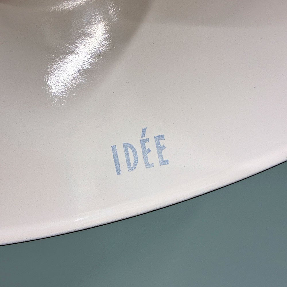 イデー IDEE ホーロー ペンダントライト PORCELAIN ENAMELED IRON LAMP ホワイト インダストリアルデザイン B ◎