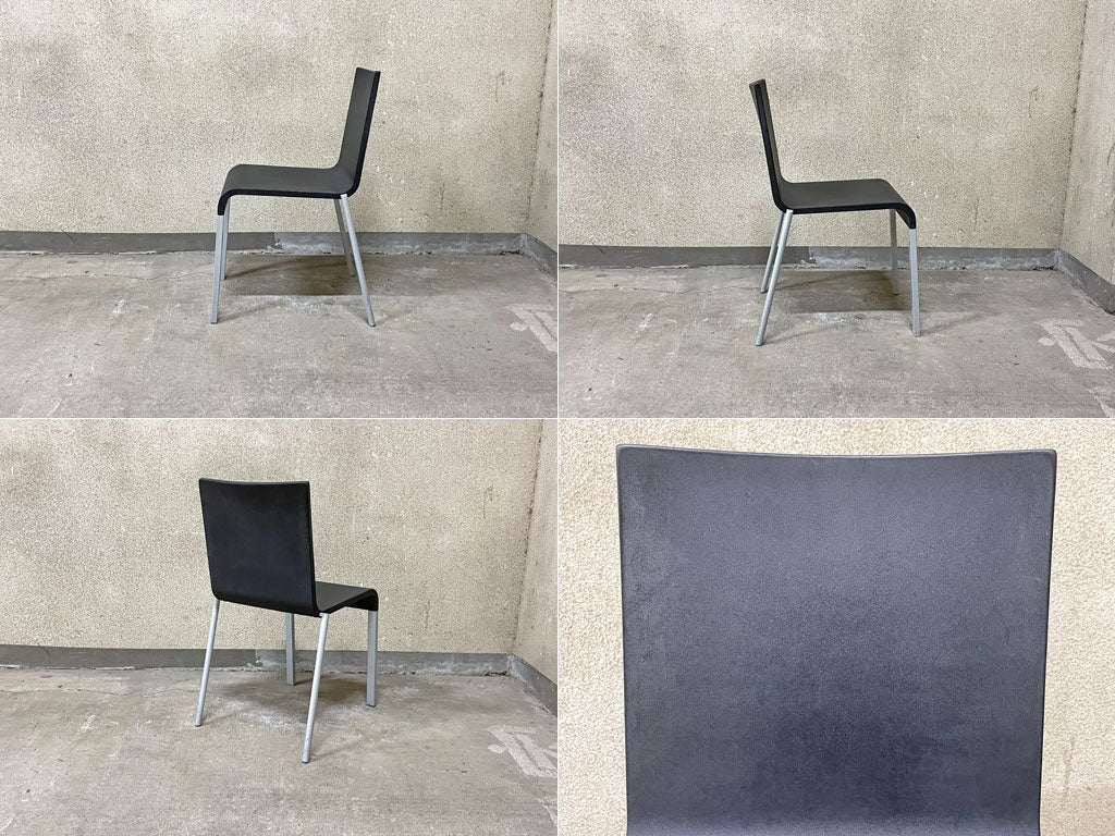 ヴィトラ vitra. ゼロスリー .03 ダイニングチェア スタッキングチェア A ベーシックダーク Maarten Van Severen 定価70,400円程 〓