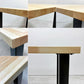 かなでもの KANADEMONO ザ・テーブル THE TABLE デスク ブラック 120x60cm スクエアバー脚 ブラック  ナチュラル 配線孔付き ●