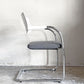 ヴィトラ vitra ビザビ2 Visavis2 アームチェア デスクチェア ホワイト/グレー系 カンティレバー スタッキング不可仕様 アントニオ・チッテリオ ■