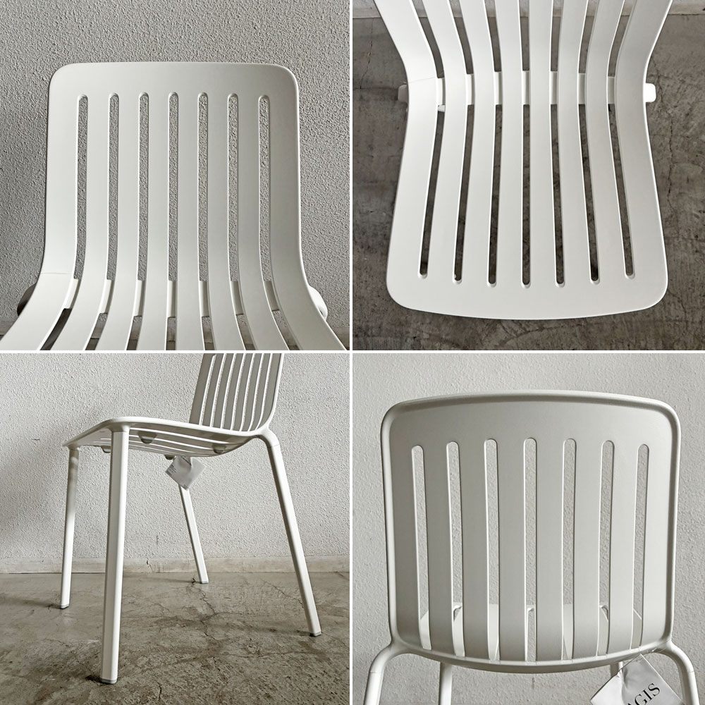 マジス MAGIS プラート PLATO スタッキングチェア ダイニングチェア アームなし ホワイト 屋外使用可 ジャスパー・モリソン 未使用品 定価￥84,700- 〓
