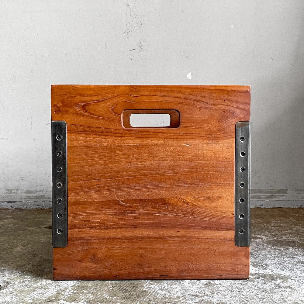 アクメファニチャー ACME Furniture トロイ オープンボックス TROY OPEN BOX L チーク古材 アイアン W32cm 収納 USビンテージスタイル 定価￥15,015- B ■