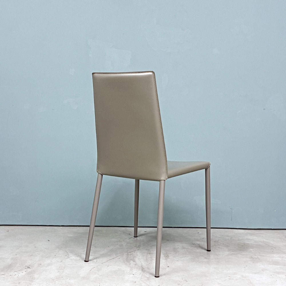 カリガリス Calligaris ボヘム BOHEME ダイニングチェア トープ 再生レザー ミニマル モダン イタリア  B ◎