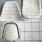 ハーマンミラー Herman Miller サイドシェルチェア サード 3rd ビンテージ FRP アプホルスター ファブリック ヘリンボーン チェック×アイボリー ダウェルベース イームズ ミッドセンチュリー ファブリック張替済♪