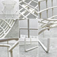 ノル Knoll 420 サイドチェア ワイヤーチェア ダイニングチェア ホワイト × レッド ファブリック フルカバー仕様 ビンテージ B ●