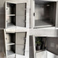 リオン LYON 4段スチールロッカー Standard Steel Four Tier Locker ダブグレー フック付 インダストリアル 店舗什器 ♪