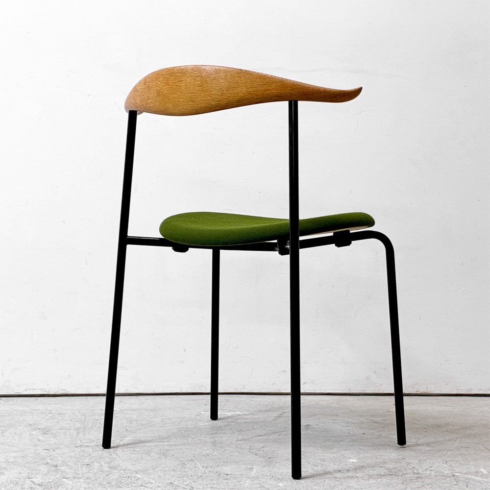 カールハンセン＆サン Carl Hansen & Son CH88P ダイニングチェア オーク材 グリーン ファブリック 座面張替済み ハンス J. ウェグナー デンマーク 北欧家具 ●