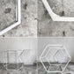 カッシーナイクスシー Cassina ixc. ヘキサゴン トリス HEXAGON TRIS 691 サイドテーブル ハイ デサルト ホワイト×クリアガラス DESALTO ホワイト×クリアガラス 吉岡徳仁 受注輸入品 定価￥308,000- ■