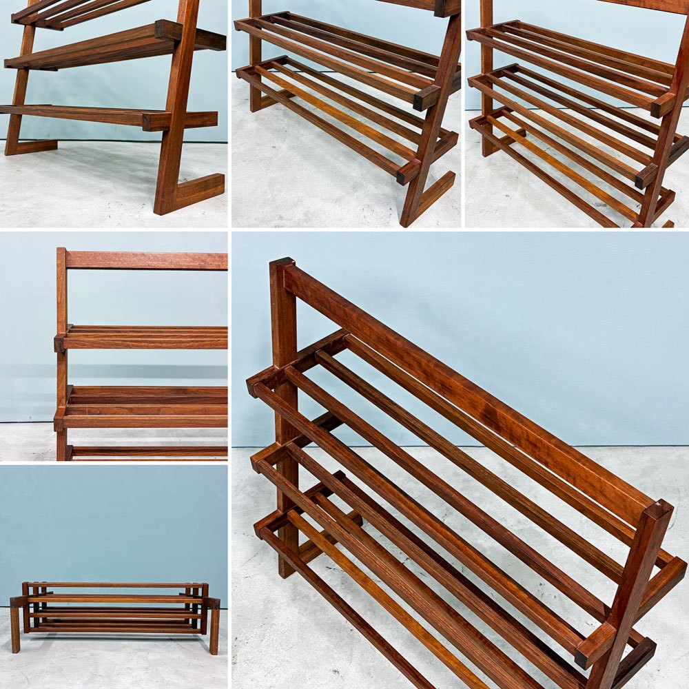 ウォールナット材 スモールシェルフ シューラック W68cm Timber Yard 購入品 店舗什器 ◎