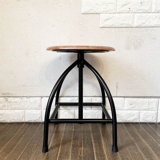 ブロストコペンハーゲン Broste Copenhagen サイアースツール SIRE Stool ナチュラル×ブラック マンゴーウッド座面 回転式昇降 参考定価￥27,280- ◎