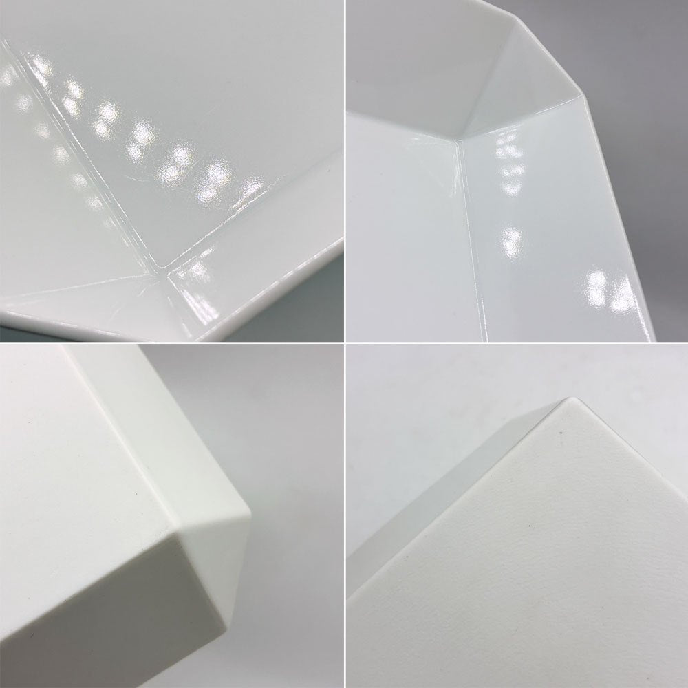 アリタジャパン 1616 / arita japan スタンダード TY スクエアボウル 4枚セット 柳原照弘 有田焼 陶器 ホワイト ●