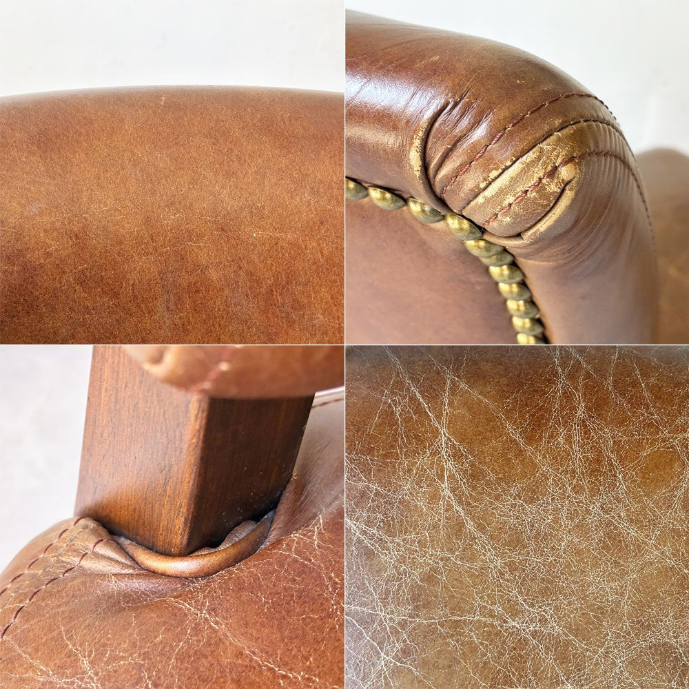 ハロ HALO ミミチェア MIMI CHAIR ダイニングチェア カフェチェア 本革 レザー 英国 シャビーシック ビンテージスタイル B ★