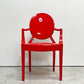 カルテル Kartell ルールーゴースト LouLou Ghost キッズチェア スタッキング アームチェア レッド フィリップ・スタルク 廃番 ●