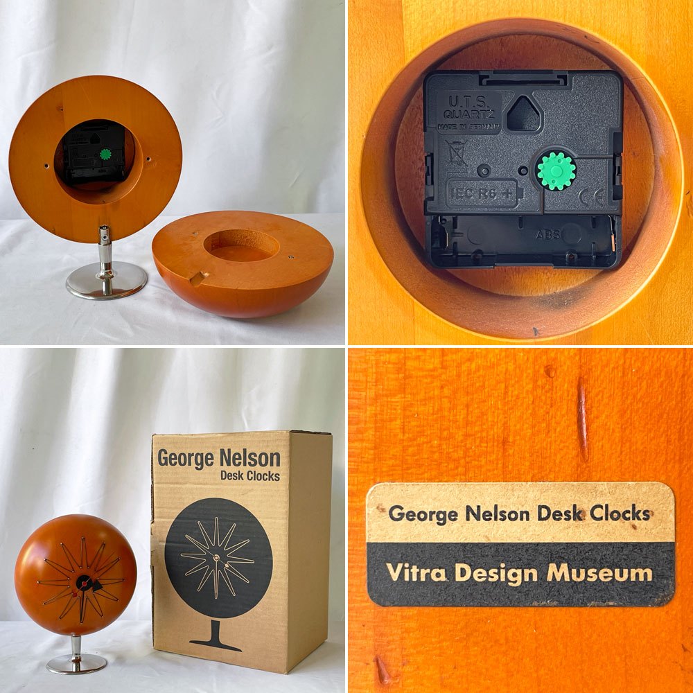 ヴィトラ vitra ピルクロック PILL Clock 置時計 卓上時計 ミッドセンチュリー ジョージネルソン George Nelson 廃番 希少 ◇