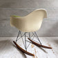 ハーマンミラー Herman Miller アームシェルチェア セカンド 2nd ビンテージ FRP アプホルスター ロッカーベース イームズ ミッドセンチュリー 生地張替え済 ♪