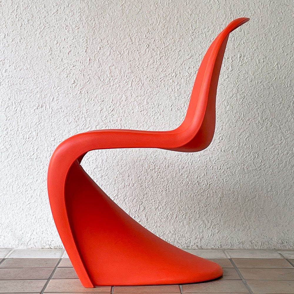 ヴィトラ vitra パントンチェア ダイニングチェア スタッキング タンジェリン オレンジ ヴェルナー・パントン ミッドセンチュリー 定価58,300円 廃番カラー ◇