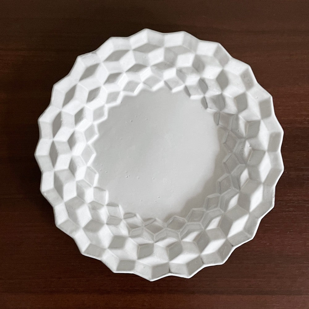 アスティエ・ド・ヴィラット Astier de Villatte キューブ Cube スーププレート W23cm 陶器 フランス ■