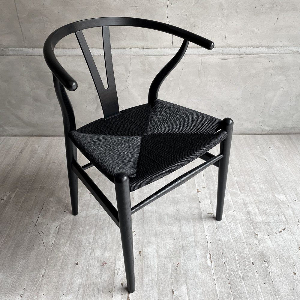 カールハンセン＆サン Carl Hansen & Son CH24 Yチェア ブラックラッカー × ブラックペーパーコード ハンス・J・ウェグナー オーク材 美品 ♪
