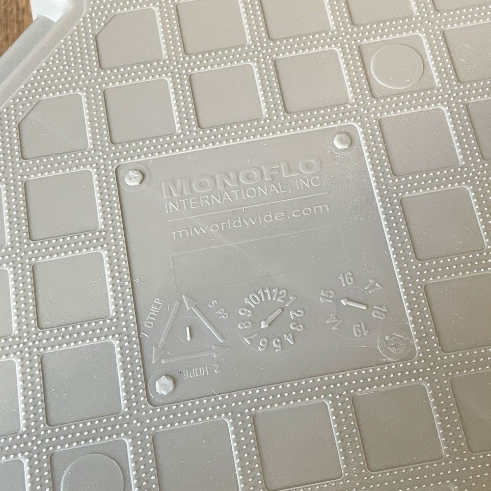 Monoflo International 収納ボックス コンテナ ヒンジ蓋 グレー 3点セット ミリタリー 米国 ◎