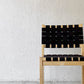 アルテック artek 611 スタッキングチェア ダイニングチェア バーチ材 ウェービングテープ ブラック アルヴァ・アアルト Alvar Aalto フィンランド 北欧家具 美品 A ◇