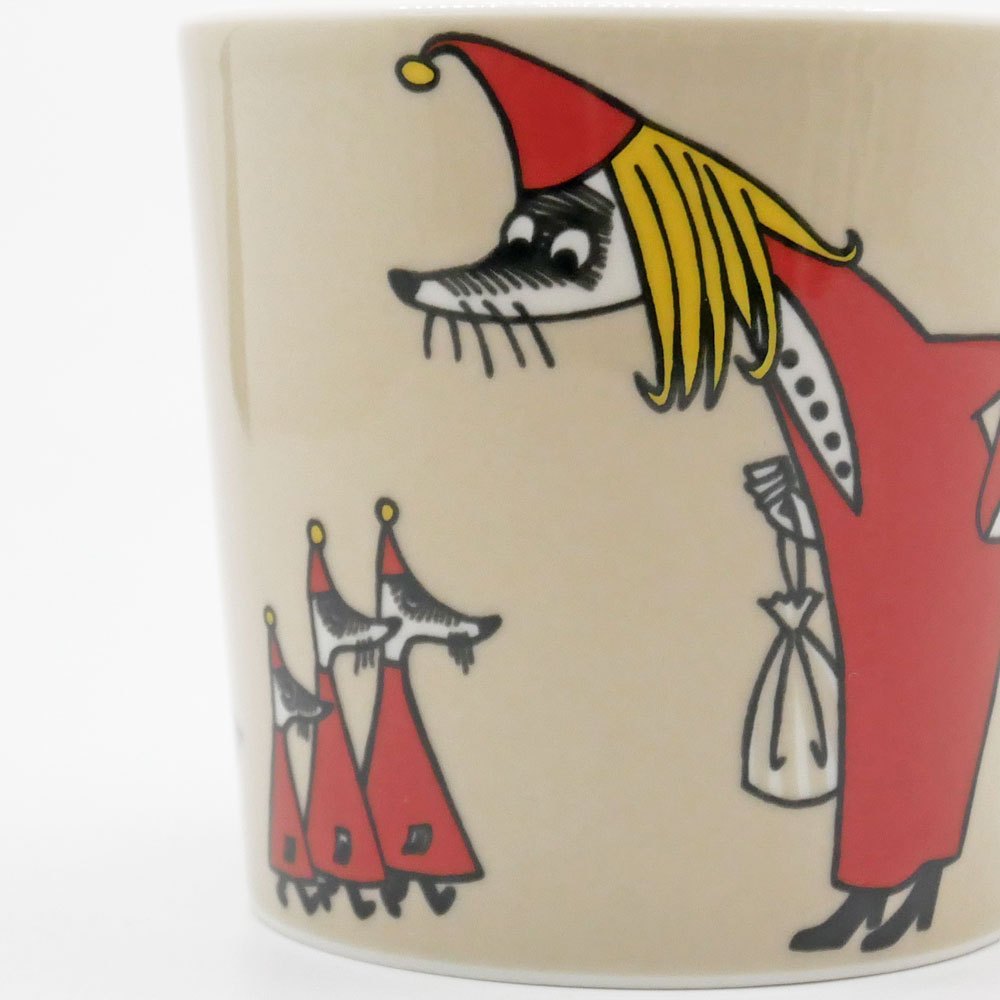 アラビア ARABIA ムーミンマグ MOOMIN フィリフヨンカ ベージュ 2004-13年 廃番 フィンランド 北欧食器 ●