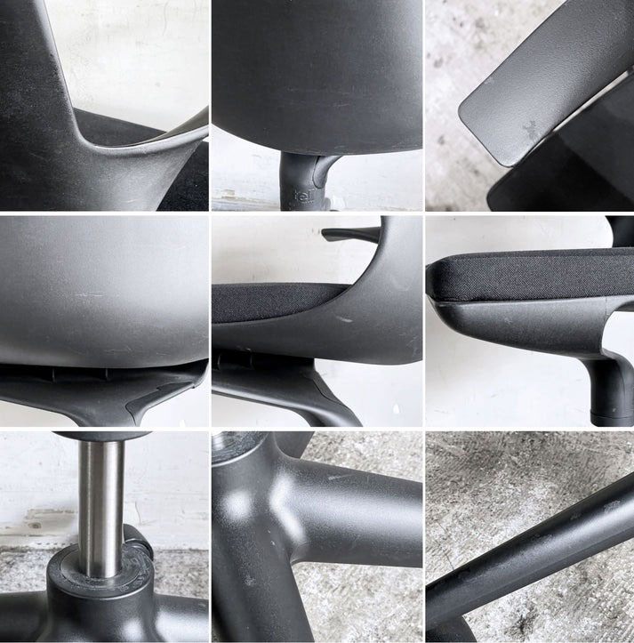 カルテル Kartell スプーンチェア SPOON CHAIR デスクチェア ポリプロピレン ブラック キャスター アントニオ・チッテリオ イタリア モダン ■