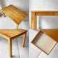 イクスス ikususu FURNITURE ダイニングテーブル アルダー材 W130cm 抽斗1杯 北欧デザイン ナチュラルモダン 定価￥205,700- ★