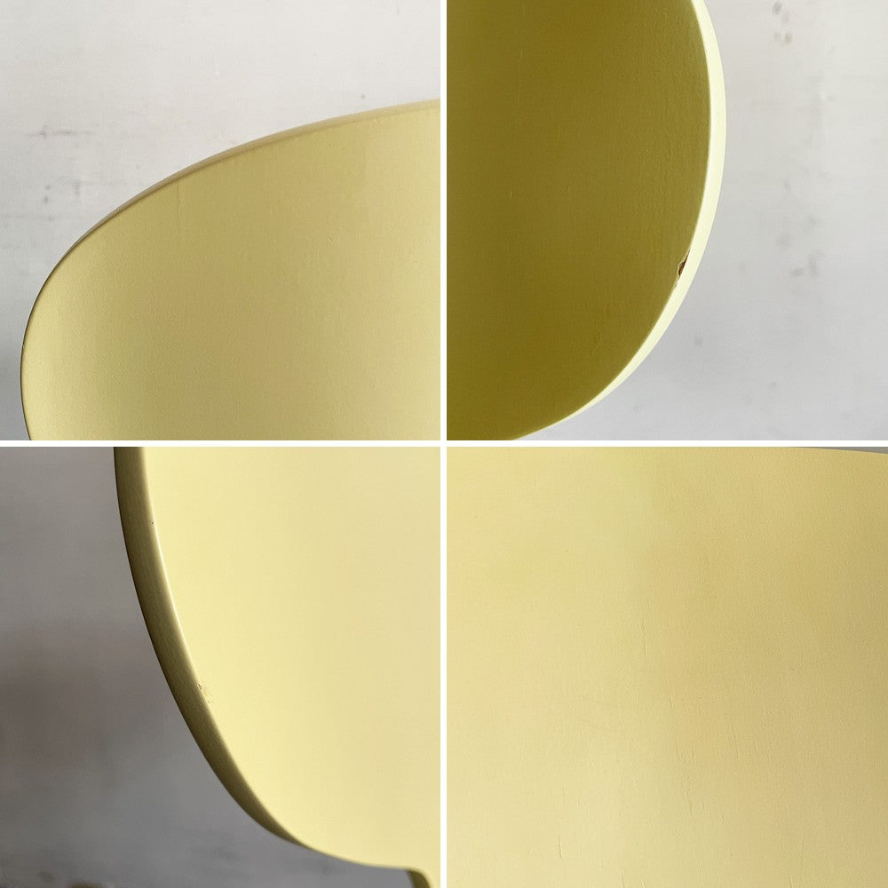 フリッツハンセン Fritz Hansen アントチェア アリンコチェア 4本脚 3101 ライトイエロー ラッカー アルネ・ヤコブセン デンマーク 北欧家具 ■