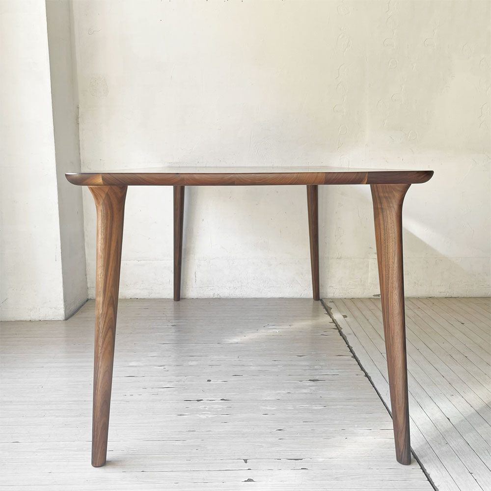 飛騨産業 HIDA 侭 Hida Table System ダイニングテーブル ウォールナット材 カービング脚 W170cm 参考定価391,600円 美品 ★