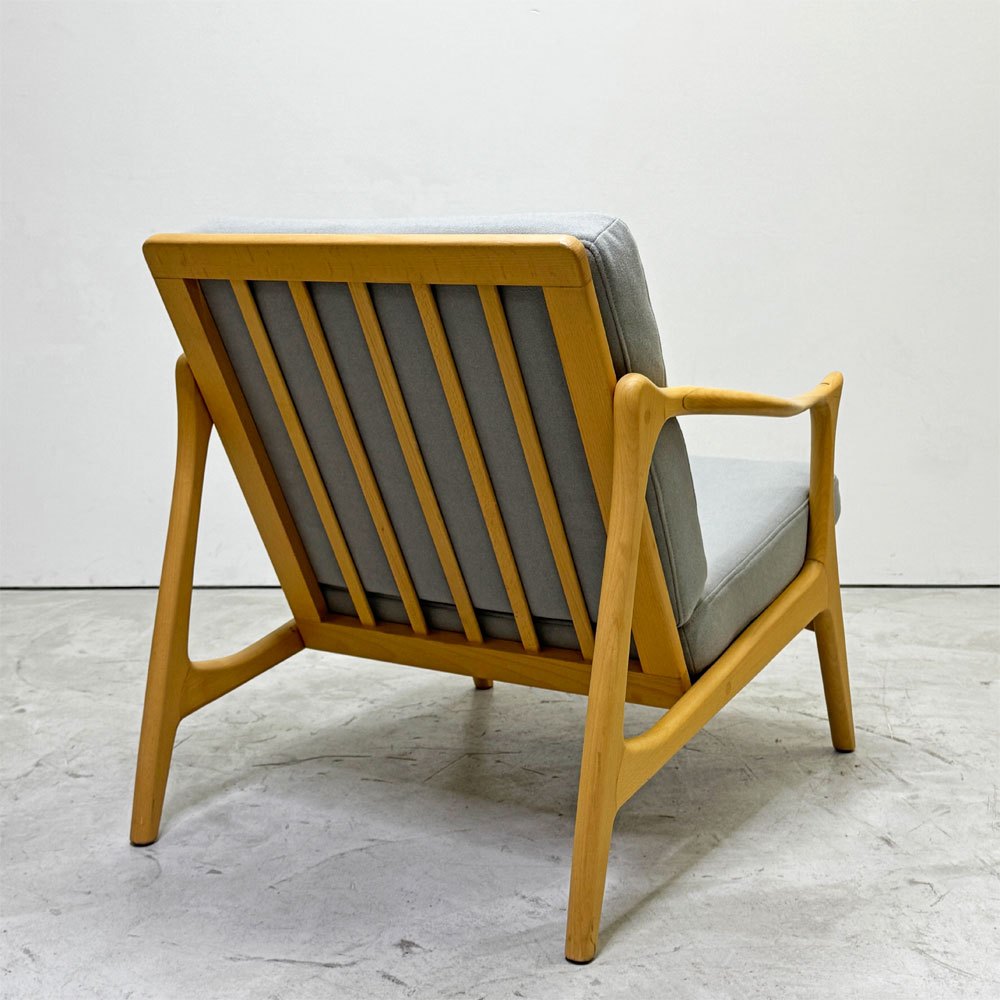ノードソファ nordo sofa No.711 アームチェア 1人掛け 1P ソファ フレデリック・カイザー Fredrik Kayser メープル材 ファブリックシート リプロダクト ●
