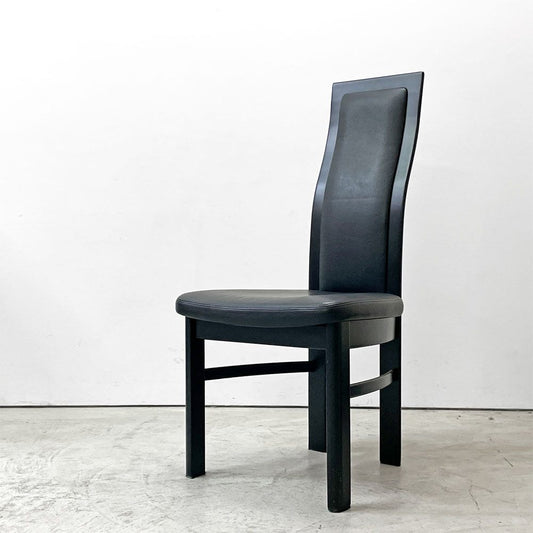 カリモク karimoku アームレスチェア CE3505BB ハイバックダイニングチチェア ブナ材 ブラック 参考定価￥45,600- A ●